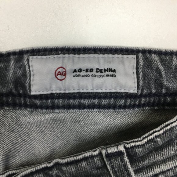 AG ADRIANO GOLDSCHMIED Gray THE TELLIS Modern Slim 5 Pocket Logo Hardware Jeans - Picture 2 of 16
